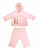 Комплект с капюшоном "Велюр" кофточка и штанишки - Размер 86 - Цвет розовый - интернет-магазин Bits-n-Bobs.ru